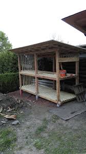 Das Vierte Brennholzlagerregal Mit Solarkollektoren Fur Den Pool Wird Gebaut Um Das Brennholz Optimal Zu Lagern Habe Ich Im Gart Haus Bauen Style At Home Pool