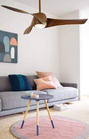 Artemis 147cm Fan With Light In Dark Koa Contemporary Ceiling Fans Living Room Ceiling Fan Living Room Fans