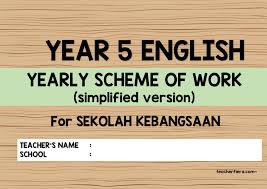 A scheme of work is a plan for instructors to outline what they will teach during an academic term or period. Year 1 2 3 4 5 Simplified Scheme Of Work For Sekolah Kebangsaan Teacherfiera Com
