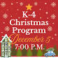 K-4th Grade Christmas Program event in Elbing, KS