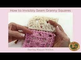 How To Invisibly Seam Granny Squares Youtube Posting This Just So I Can Find It If S Crochet Squares Granny Square Crochet Pattern Crochet Square Patterns