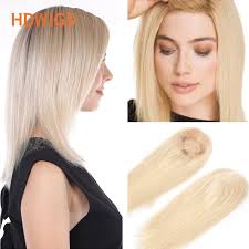 Toppers per capelli umani da donna sistema di capelli umani vergini grezzi  europei dritti Fine Mono PU toupet per le donne Clip nelle estensioni dei  capelli