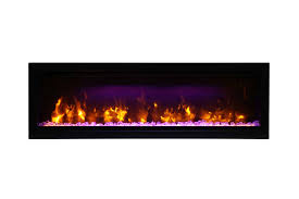 Electric fireplaces are often placed in conventional fireplaces, which can then no longer be used for conventional fires. Amantii Sym 50 Symmetry 50 Linear Built In Electric Fireplace Stylish Fireplaces