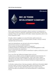 Ditto for neo, bitcoin, eos or any other crypto we rate. Erc 20 Token Development