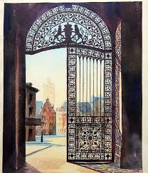 Watercolor K Tonnies Darmstadt Gate Darmstadt Rhein Main Gebiet Deutschland