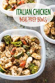 Italian Chicken Meal Prep Bowls Easy Peasy Meals Recipe Chicken Meal Prep Workout Food Meal Prep Bowls