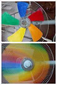 Switch on the power to turn on the ceiling fan with new painted blades. Ceiling Fan Painting Ideas Living Room Ceiling Fan