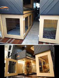 Rv with built in dog kennel. Pet Friendly Motorhome Mods