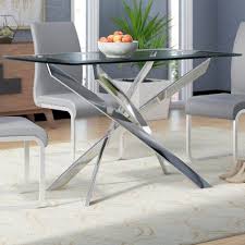 Coraline Glass Top Modern Dining Table Modern Dining Table Glass Round Dining Table Glass Top Dining Table