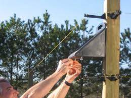When an animal touches the electric fence it receives a shock. How To Install An Electric Fence How Tos Diy