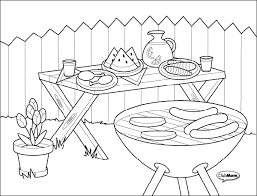 Bbq Coloring Pages Coloring Pages Cute Coloring Pages Preschool Coloring Pages