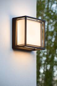lucide singa led wall light outdoor led 1x9 6w 2700k ip54 black wall lights garden wall lights led wall lights