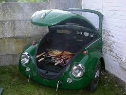 Vw Kafer Grill Repurposed Haus Und Garten Mobel Aus Autoteilen Und Feuerstelle