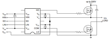Ir2110 Mosfet Driver Application Circuit Electronic Circuit Design Circuit Design Drivers