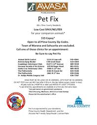 If your pet isn't transportable, in critical condition or doesn't feel in travel well, or you just want to save time, call for a veterinary home visit. Spay And Neuter No Kill Pima County