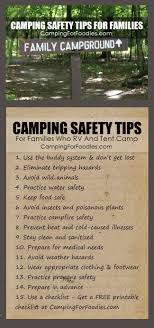 Camping Safety Tips For Families Who Rv And Tent Camp Camping Safety Tent Camping Camping Essentials