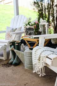 Spring Patio Refresh Restoration Hardware Dining Chairs Rustic Living Room Furniture White Adirondack Chairs