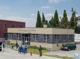 Brick Post Office Kit 7 7 8 X 5 11 16 X 3 1 16 20 X 14 4 X 7 7cm Model Trains Model Railroad Model Train Scenery