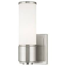 Bathroom wall lights are great for balancing lighted mirrors. Weston 1 Light Ada Wall Sconce Bath Vanity Contemporary Bathroom Vanity Lighting By Livex Lighting Inc Houzz