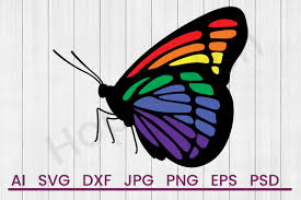 Download Rainbow Butterfly Svg File Dxf File By Hopscotch Designs Thehungryjpeg Com 3D SVG Files Ideas | SVG, Paper Crafts, SVG File