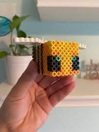 They are created using perler beads. I Made A Minecraft Bee Out Of Perler Beads Minecraft