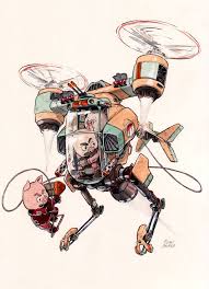 These Cartoon Animals Are The Most Adorable Mech Pilots In The Universe Character Design Robot Concept Art Character Design Inspiration