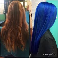 The Before And After Pravana Vivids Blue With Pastel Blue And Violet Aimee J Adore Aimeejadore Instagram Hair Makeover Hair Styles Hair