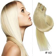 No label extensions provide white label 100% virgin human hair extensions, hair bundles, frontals, wigs in wholesale to entrepreneurs, stylists, & salon i have pictures of myself wearing your hair on my instagram @kelsblanco !i also have my hair business instagram with my customers and clients. Clip In Hair Extensions 100 Remy Human Hair Straight 60 White Blonde 7pcs 20 Inch 70g Buy Online In Luxembourg At Desertcart