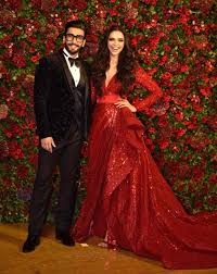 Happy Anniversary Deepveer Just 15 Photos Of The Stunning Pair Deepika Padukone And Ranveer Singh Ev Red Wedding Gowns Indian Reception Outfit Reception Dress