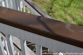 Brown treated deck railing kit. How Did Those Brown Deck Railings Hold Up This Winter An Update Between Naps On The Porch