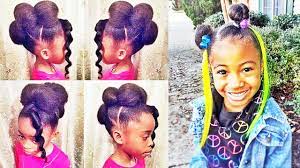 Secure it with a hairband or scrunchie to make a tiny ponytail. American African Little Girls Hairstyles For Natural Hair Hair Ideas Lifestyle Nigeria