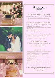 Special Rate For Wedding Packages By Holiday Inn Singapore Atrium Singaporebrides