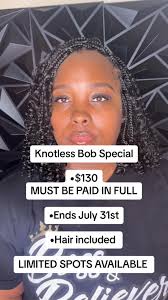Knotless Boho Bob South Carolina