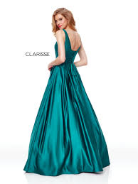 Black And Teal Prom Dress 3741 Forest Green Long Satin Prom Dress With Beaded Pocket Details And A Corset Back Satin Prom Dress Prom Dresses Clarisse Dress