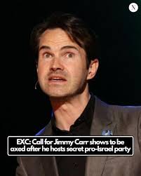NEW: Scots venues hosting comedian Jimmy Carr should cancel his  performances after he performed at a secret party for the Israeli embassy  this week, campaigners say Read more