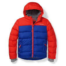 Amazon Com Eddie Bauer Boys Classic Down Hooded Jacket