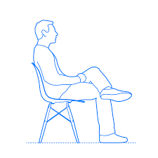 Autocad drawing classroom chair in front view dwg , in furniture block #277 desk office table with three chairs autocad drawing desk office table with three chairs dwg ,. Eames Dowel Base Side Chair Dimensions Drawings Dimensions Com