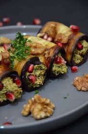 Georgien Kulinarisch Gefullte Auberginen Mit Walnusspaste Vegan Vegane Vorspeisen Kulinarisch Rezepte