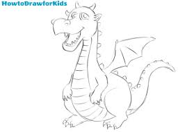 How To Draw A Dragon For Kids Here presented 39+ dragon outline drawing images for free to download, print or share. how to draw a dragon for kids