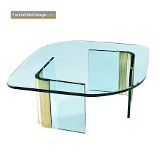 Shop with afterpay on eligible items. Leon Rosen Pace Collection Scalloped Brass Glass Coffee Table