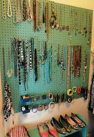 Create efficient organization with a closet customized just for you. Would Love This In My Closet Jewelry Organizer Diy Jewellery Storage Hanging Necklaces