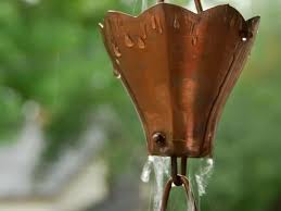Rain chain a beautiful alternative to traditional metal or plastic downspouts attach easily to an existing gutter system to gently guide the flow of rain water bronze flower cup rain chain with installation kit, 8 footby nutshell stores. Most Popular Rain Chains For 2021 Your Questions Answered