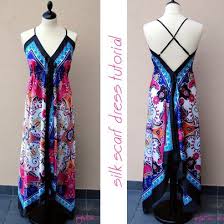 Silk Scarf Dress Tutorial Jersey Dresses Diy Diy Dress Refashion Clothes