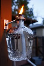Decorative Bottles Crown Royal Tiki Style Porch Torch With Holder Mount Read More Liquor Bottle Crafts Bottles Decoration Bottle Crafts