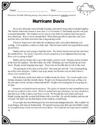 Hurricane Reading Comprehension Hurricane Season Weather Reading Passage Hur Reading Comprehension Fall Reading Comprehension Reading Comprehension Passages
