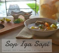 From My Little Kitchen Sop Iga Sapi Berempah Makanan Sapi Masakan