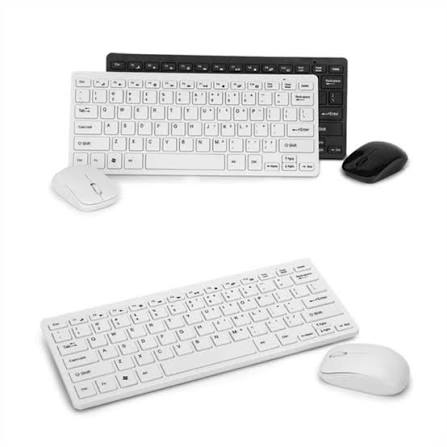 Combo Mini Teclado Y Mouse Mk666 Inalambrico