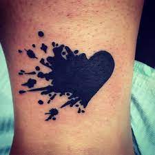 Heart Cover Up Black Tattoo Cover Up Ankle Tattoo Cover Up Cover Tattoo
