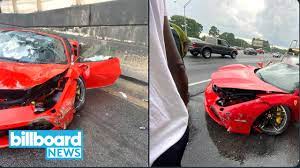 The car came to a stop between the right emergency. Lil Yachty Thankful For My Life After Ferrari Hydroplanes On Atlanta Freeway Billboard News Youtube