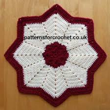 Pfc256 Star Table Centre Crochet Pattern Craftsy Crochet Potholder Patterns Crochet Patterns Crochet
